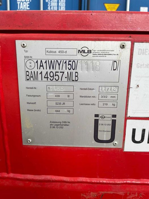 Zbiornik na paliwo, diesla z dystrybutorem 440l