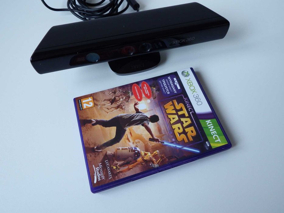 XBOX 360 SENSOR Kinect oryginał + GRA STAR WARS PL komplet