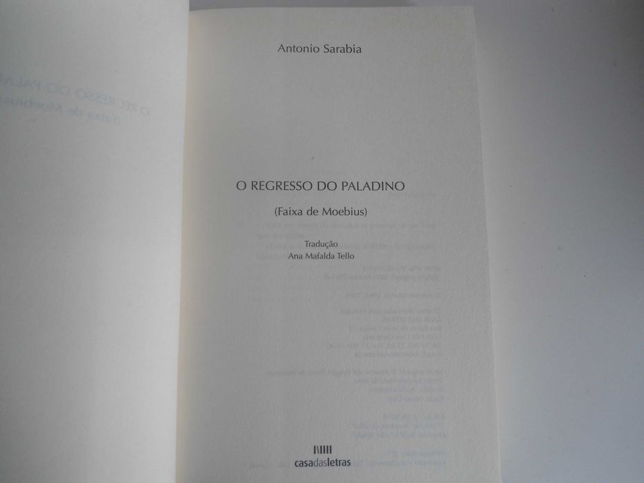 O regresso do Paladino por Antonio Sarabia