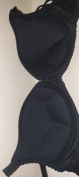 Новий 80А Пушап 95% Бавовна SEALINE чорний бюстгальтер, знімні бретелі