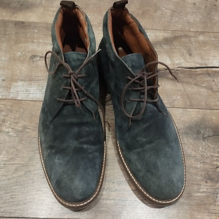 Замшеві чоловічі  демісезонні ботинки фірмові