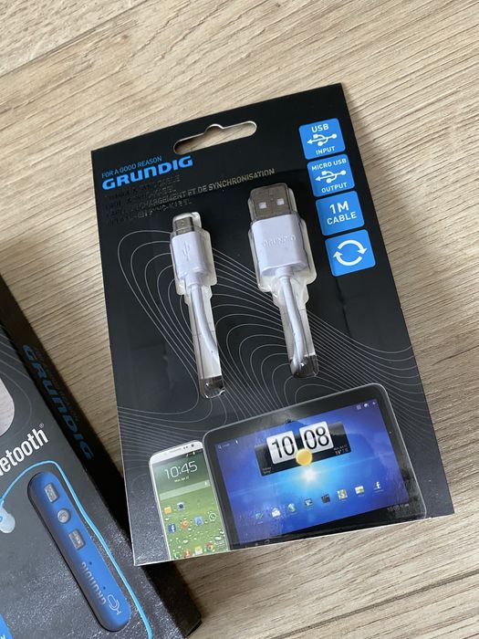 Zestaw Grundig: Słuchawki Bluetooth + Kabel Micro usb | Hit!