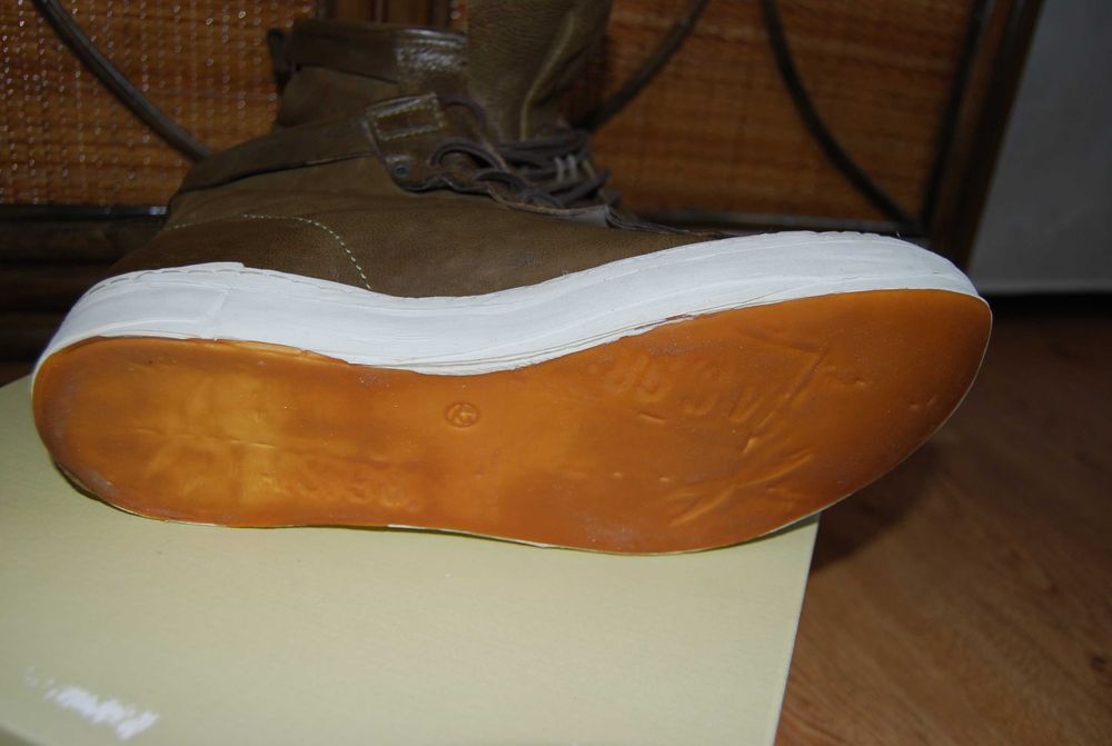 A.S. 98 Sagit skórzane botki do kostki militare skóra naturalna 42