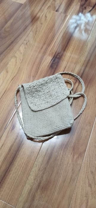 Torebka tkana w kolorze szarym