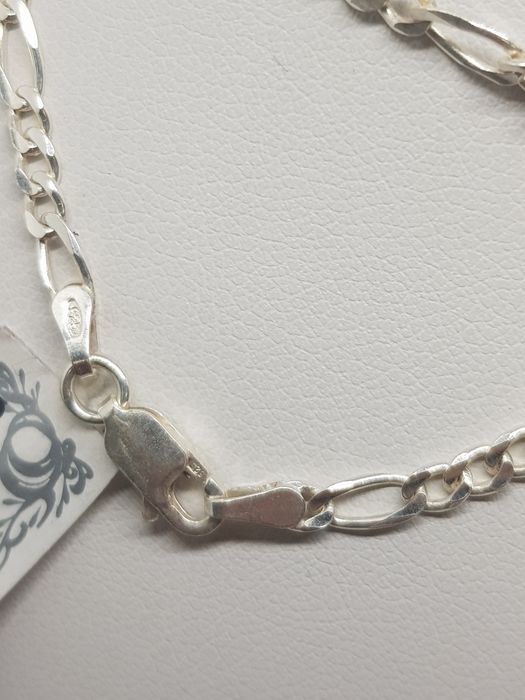 Srebrny łańcuszek splot Figaro srebro 925 długość 65cm