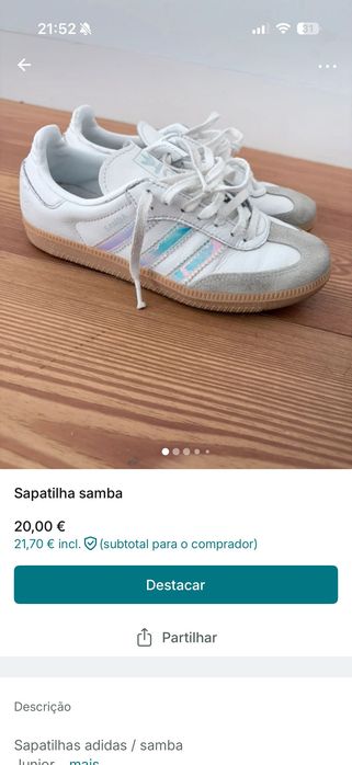 Sapatilha samba Adidas