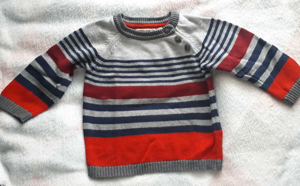 Zestaw 2 ciepłe sweterki Rebel i H&M 80 cm