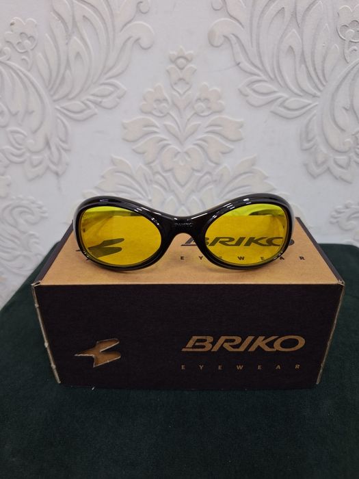 Okulary rowerowe sportowe przeciwsłoneczne oryginalne włoskie BRIKO TWIN SHIELD C8