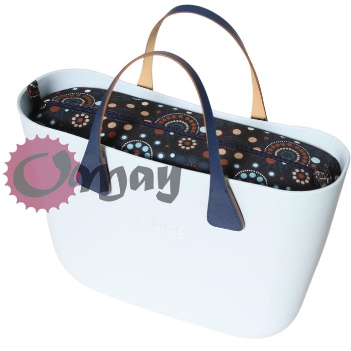 Granatowy organizer do OBAG STANDARD chocomay beż brąz VIP wkład OMAY