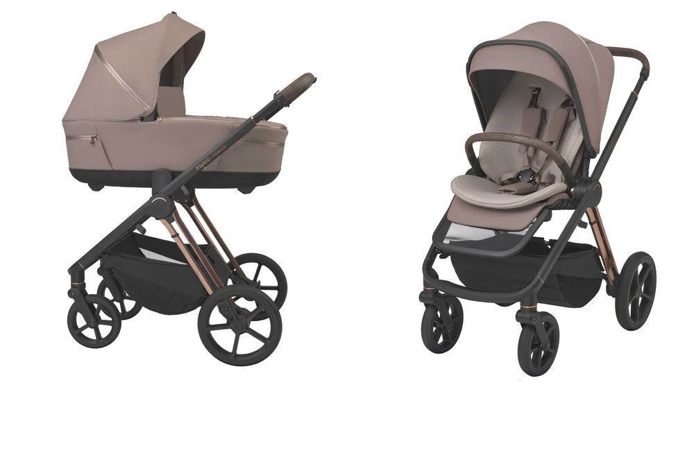 Espiro Miloo 2.0 4w1 wózek+spacerówka + fotelik + baza  obrotowa