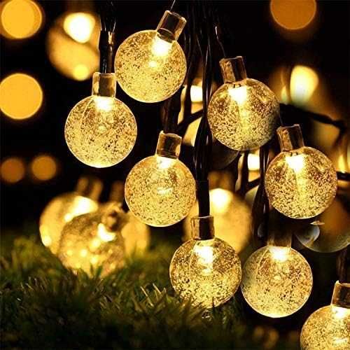 Girlanda solarna ogrodowa na balkon 50 led 11,8m lampki żarówki ciepła