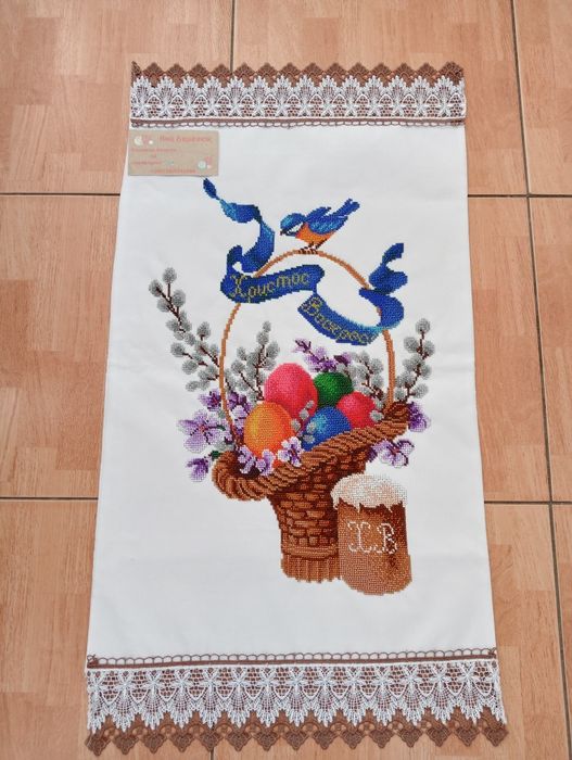 Вишитий бісером рушник