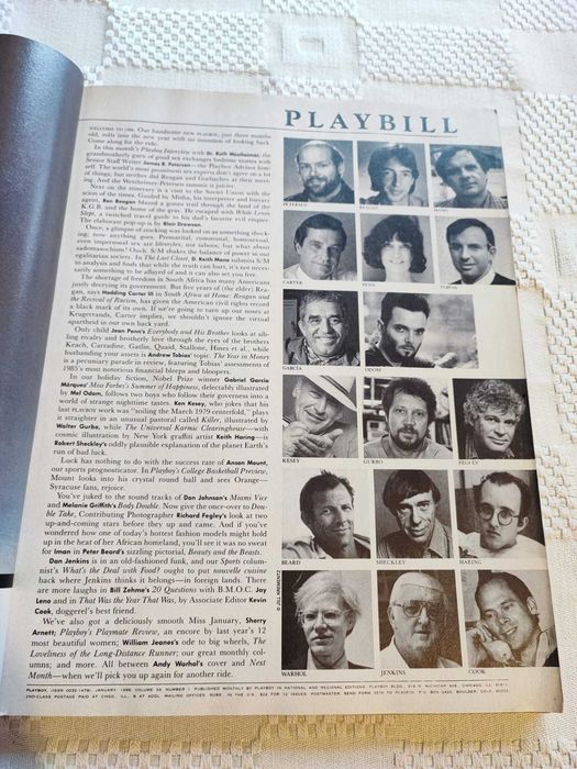 Playboy 1986 Andy Warhol,Ediçao americana