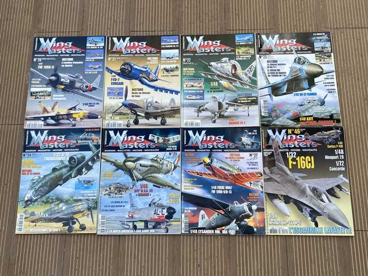 Lote Coleção Revistas Wings Master (Modelismo / Aviação) - Excelentes Condições