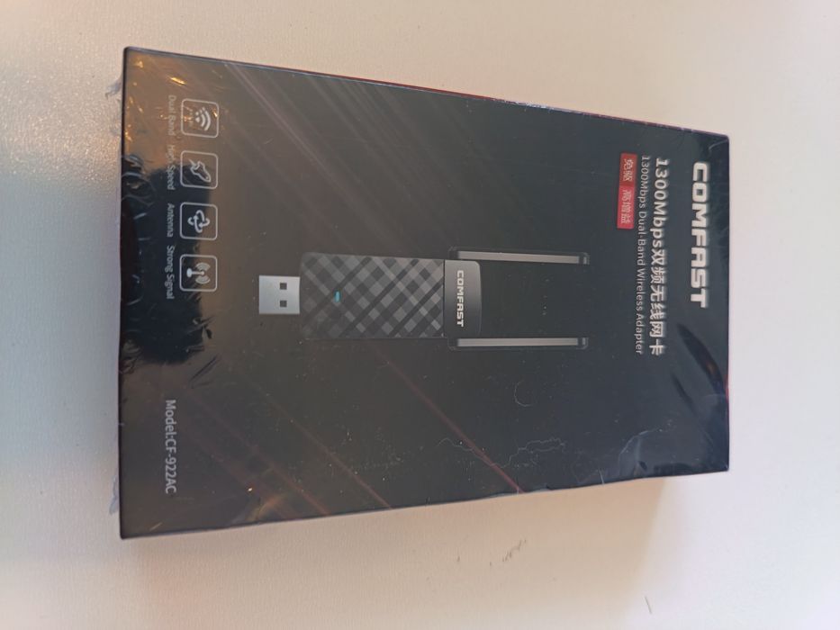 Nowa Karta Sieciowa Wi-Fi USB COMFAST CF-922AC Dual Band 1300Mbps