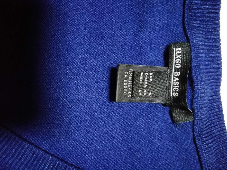 Camisola Barata de malha Azul Mango Barata