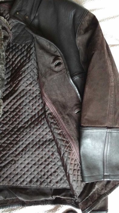 Kurtka skórzana męska jesienno-zimowa
