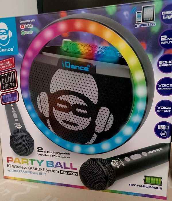 Máquina Karaoke Portátil 2 Micros