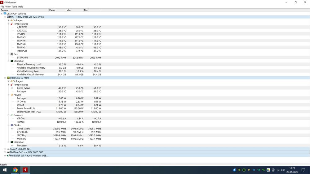 Płyta główna  MSI H110M PRO-VD + i5 7400  + maskownica WROCŁAW