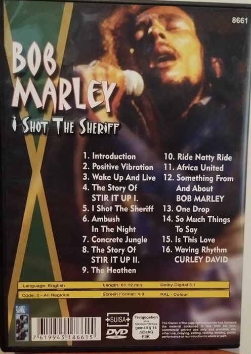 Bob Marley - I Shot the Sheriff - DVD concerto