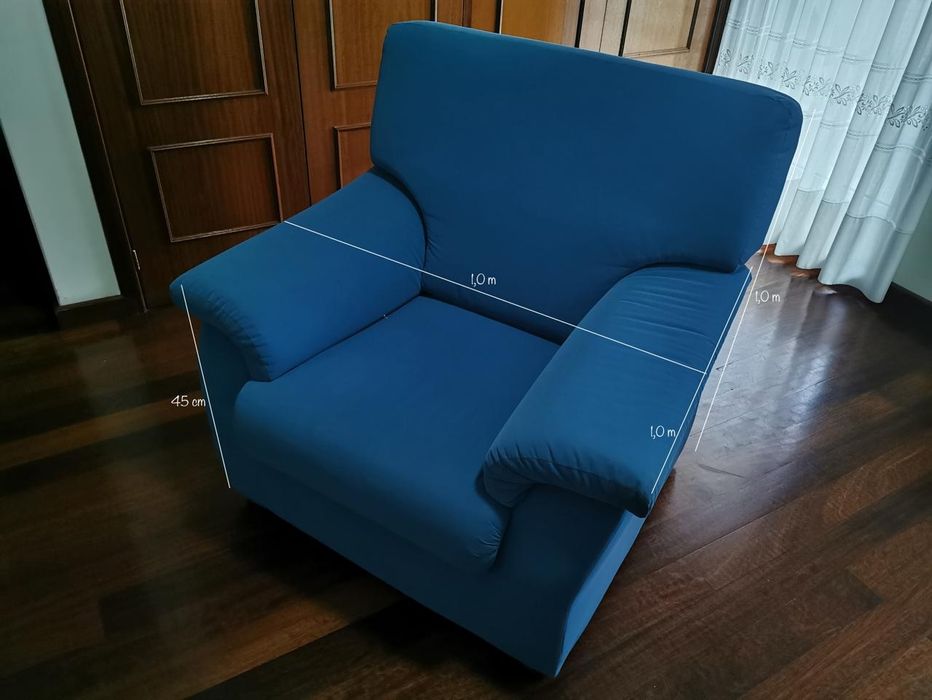 Poltrona sofá azul