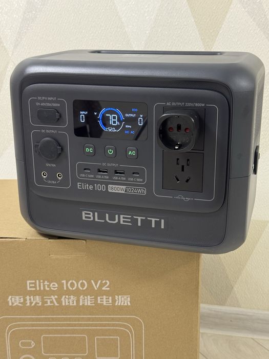 Нова зарядна станція Bluetti Elite 100 V2 1800w LiFePo4 1024вт/год