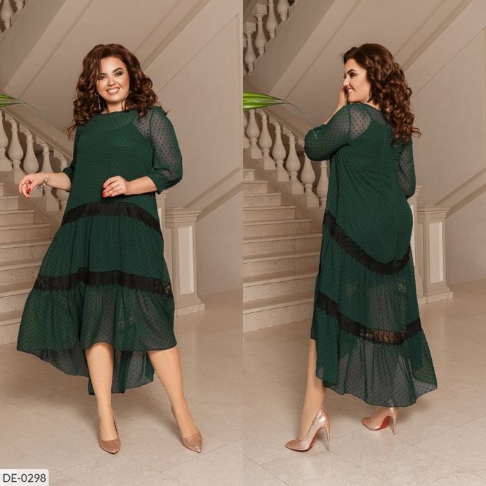 Сукня великий розмір зелена
