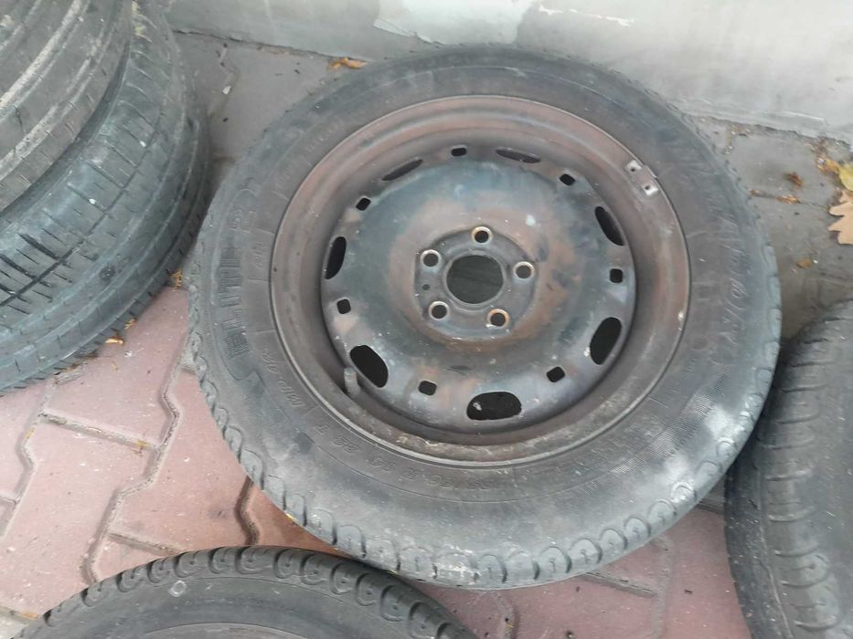 Koła felgi stalowe 14" 5x100 ET38 Vw Golf 4 Skoda Fabia opon 175/65/14