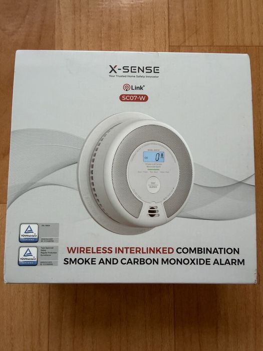 бездротовий комбінований датчик диму та чадного газу X-Sense SC07-W