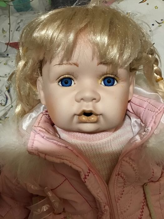 Кукла лялька велика Leonardo collection порцелян