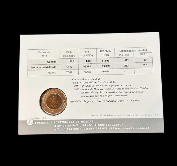 2 Dollars - 2008 - Canadá - O País do Ácer e do Urso Polar