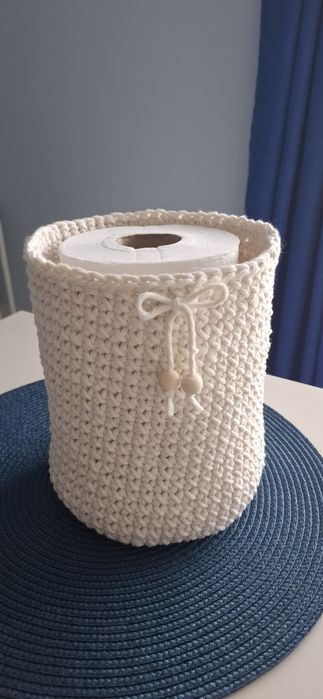 Koszyk ze sznurka makrama handmade