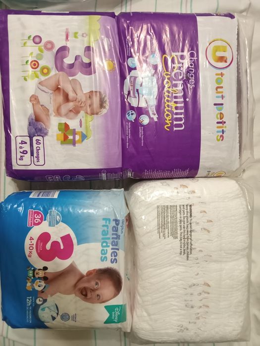 Підгузки дитячі Dinobaby р. 3,6 та інші