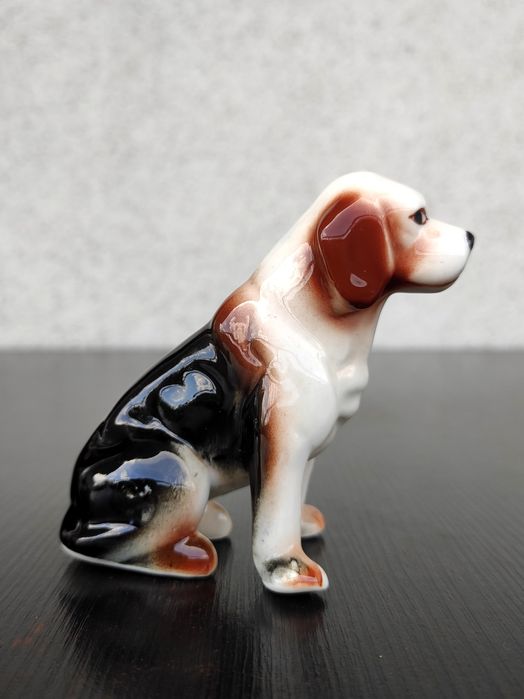 Vintage! Porcelanowa statuetka psa.