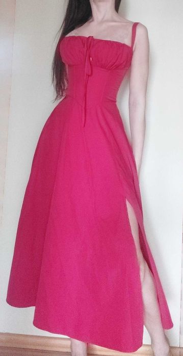 sukienka długa seksowna kobieca gorset gorsetowa vintage y2k totalna