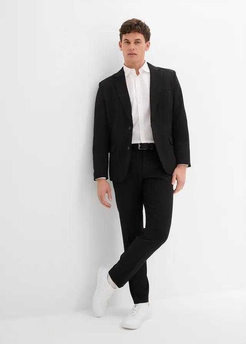 Marynarka męska czarna slim fit