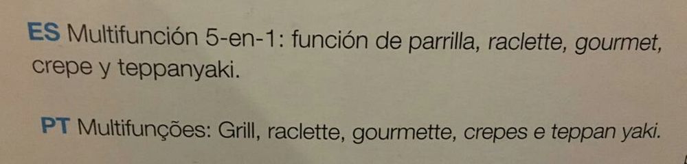 Grelhador 5 em 1 novo