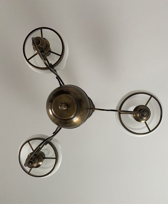 Candeeiro tecto em cobre vintage - baixa de preço