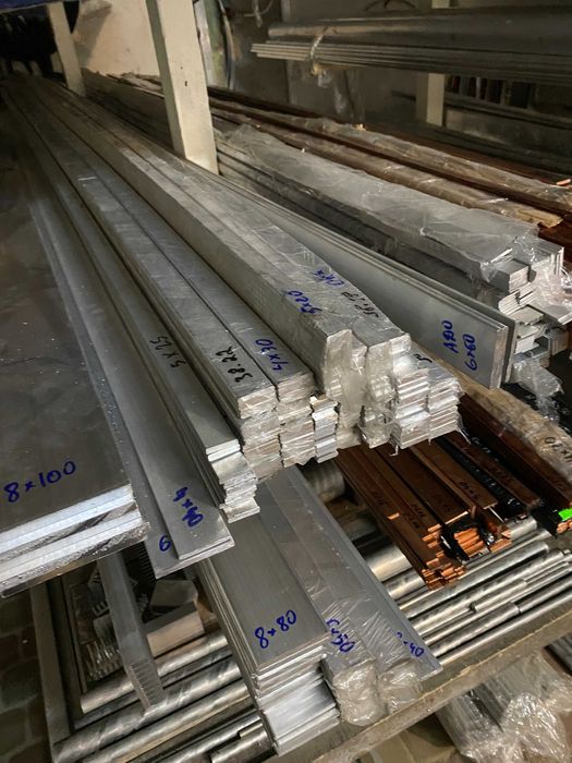 шина алюмінієва електротехнічна /полоса алюміній АД31, відрізки по 3м