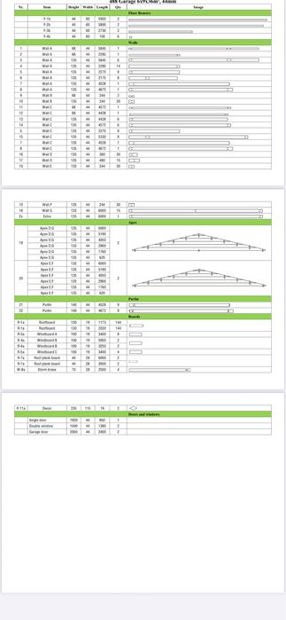 Garagem em Kit de Madeira 6m x 9m com 2 Portões