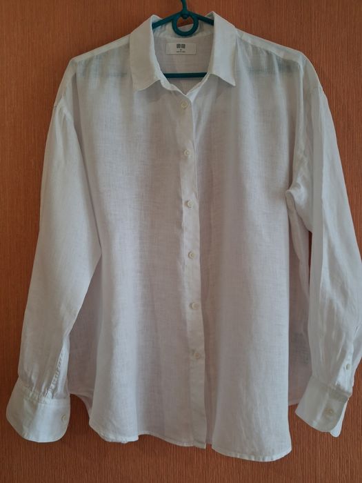 Рубашка Uniqlo 100% лен р. М