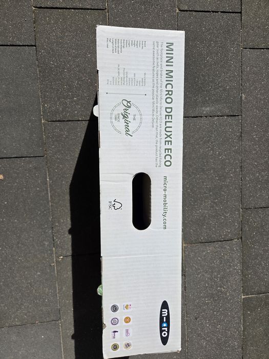 Hulajnoga Micro Mini Deluxe Eco zielona stan idealny