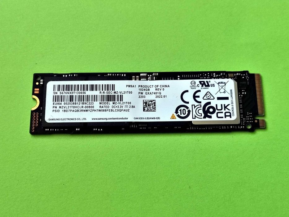 SSD M2 PCie 1TB Samsung Pm9A1
