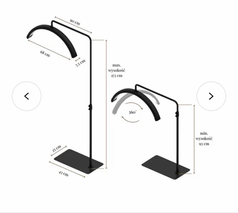 Lampa Moon Lash - stylizacja rzęs