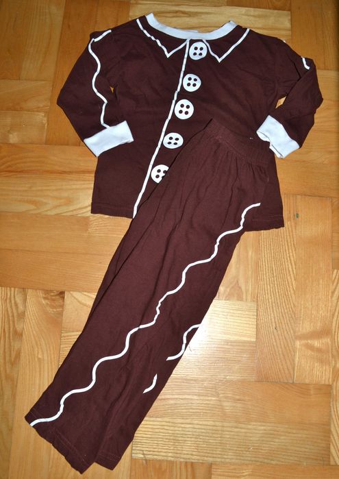 Piernikowa świąteczna piżamka Ciasteczko bawełna 4/5 lat_110 cm