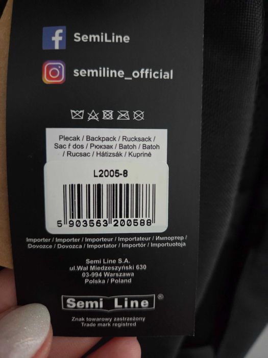 Plecak szkolny semi line