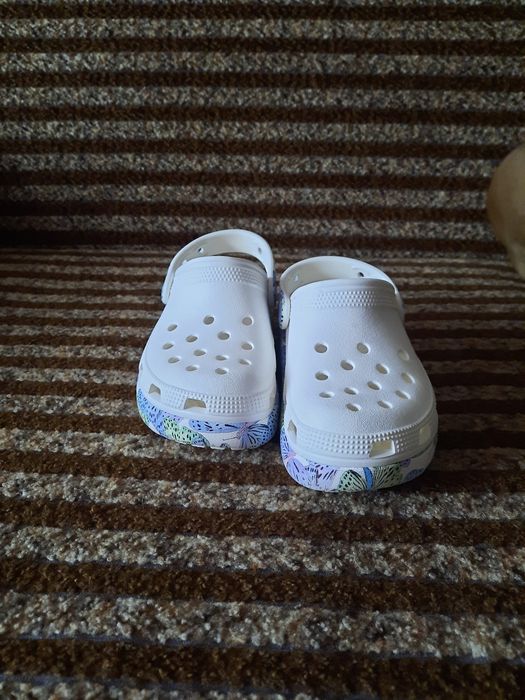Дитячі сабо crocs Classic Cutie Butterfly Clog  White/Multi  C 12