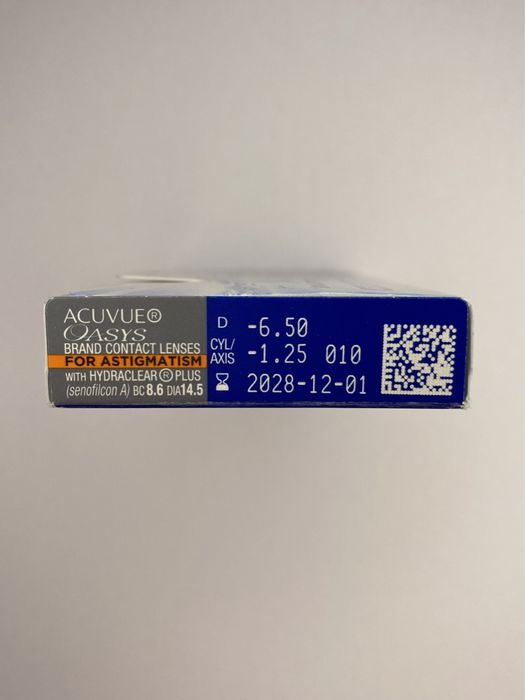 Soczewki acuvue oasys for astigmatism