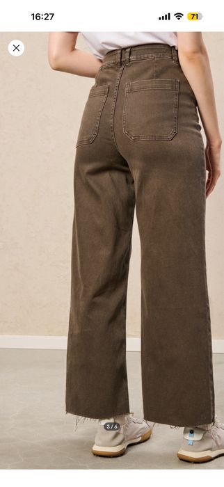 Джинси кюлоти коричневі/шоколадні