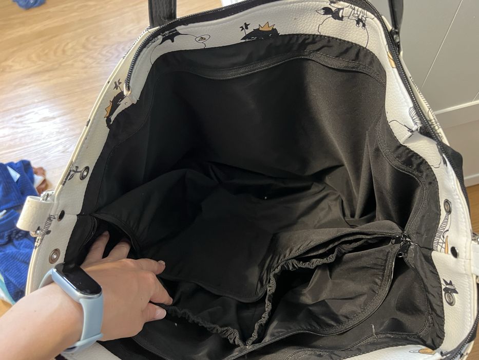 Duza torba makaszka do wozka dla niemowlaka ekoskora maly ksiaze